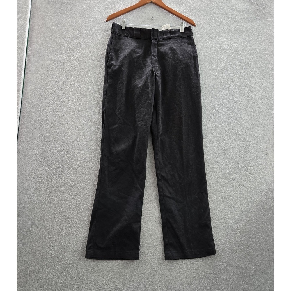 Dickies Men Pants 32X32 Black Twill 874 Work Original Fit 31" Inseam READ